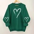 thumbnail image 2 of yillto Valentine's Day Sweatshirt for Womens Loose Long Sleeve Crewneck Pullover Heart Printed Sweatshirts, 2 of 6