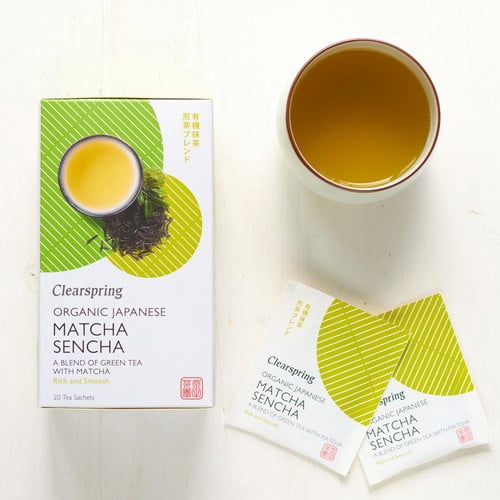 Clearspring Organic Matcha Green Tea Bags 20's, British Import (Pack of 3)