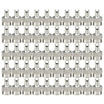 50Pcs Slotted Heads Valve Stem Caps Leak-Proof Metal Slotted Slot Valve Caps Tire Valve Air Dust Cover Caps Accessories