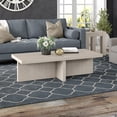 thumbnail image 2 of Evelyn&Zoe Wide Alder Scandinavian Fiberboard Coffee Table, White, 2 of 7