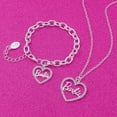 thumbnail image 2 of Conjunto de joyas Collar y pulsera Barbie con forma de corazón de cristal, 2 of 2