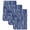 Blue, variant on Black Striped Kitchen Towels Set of 1, Retro Wave Lines Texture Simple Absorbent Dish Towels for Kitchen, Microfiber Hand Towel, Quick Drying Tea Towel for Cleaning Decorative Dishcloths