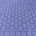 thumbnail image 1 of Ahgly Company Machine Washable Indoor Square Transitional Sky Blue Area Rugs, 4' Square, 1 of 7
