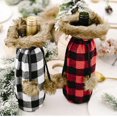thumbnail image 4 of Christmas Wine Bottle Cover Red Wine Bottle Bag Wine Bottle Covers Bag For Wine Bottle Drawstring Gift Wrap Santa Pattern Decoration (Christmas Wine C, 4 of 5