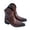 2-Brown, variant on Mepaouo Men's Cowboy Boots Square Closed Toe Work Boots Waterproof Lightweight Mid Calf Booties