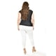thumbnail image 3 of Blusa con cuello drapeado Roman Fashion / Tallas Extras, 1740 (Negro) negro 42, 3 of 6