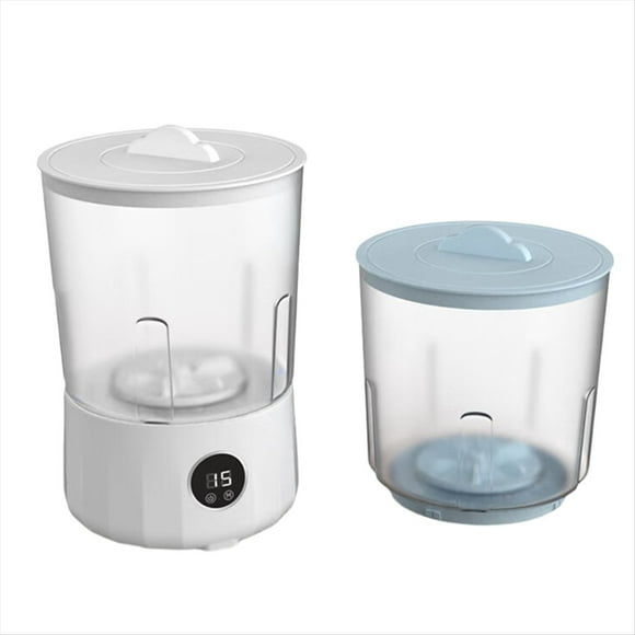 Lavadora de Ropa Interior - Mini Lavadora Recargable con Tinas de 1.5 L, Tecnología de Lavado A Mano para Viajes, Camping y Dormitorios.