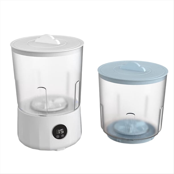 Lavadora de Ropa Interior - Mini Lavadora Recargable con Tinas de 1.5 L, Tecnología de Lavado A Mano para Viajes, Camping y Dormitorios.