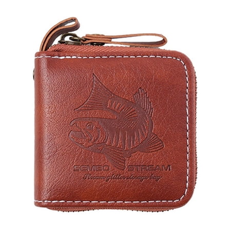 Waterproofs PU Leather Fishing Lures Storage Bag Tackle Carry Case Metal Jigs Spinner Sequins Baits Bag Easy to Carry