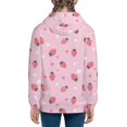 thumbnail image 6 of Rocae Floral Strawberr for Zip Up Hoodies for Teen Sweatshirt with Hood-Small, 6 of 6