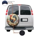 thumbnail image 4 of KAKALAD Birds Lovely Rooster Spring Flowers Seasons 02 Spare Tire Cover Universal Vehicle Accessories Buckle Car Tools 14”in, 4 of 6