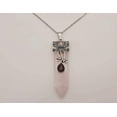 thumbnail image 2 of Natural Crystal Necklace Rose Quartz With Opal  Tiger's Eye Point Necklace, 2 of 10