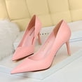 thumbnail image 4 of Zapatos de tacón alto para mujer, de estilo coreano, sencillos, versátiles, con punta estrecha, profesionales, ajustados, a la moda, 4 of 5