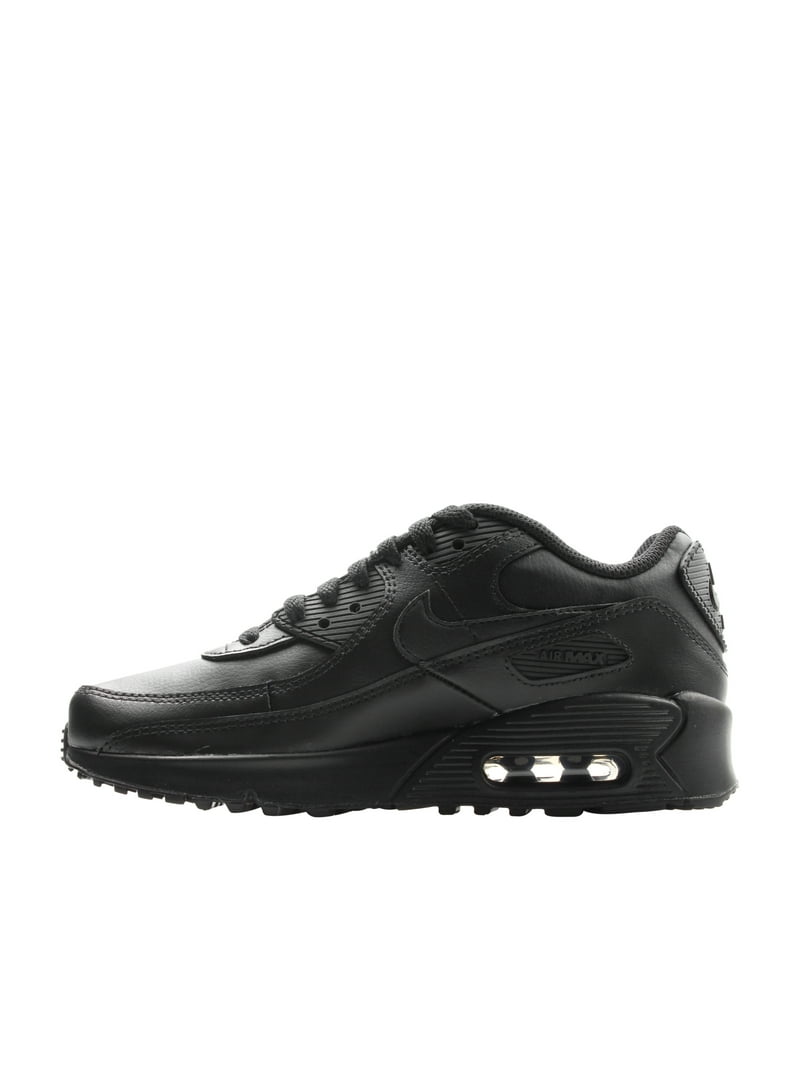 Wanneer laden Oogverblindend Nike Air Max 90 Leather Ankle-High Fashion Sneaker 5.5 Big Kid  Black/Black-white-black - Walmart.com
