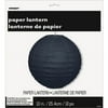 Round Paper Lantern, 10 in, Black, 1ct