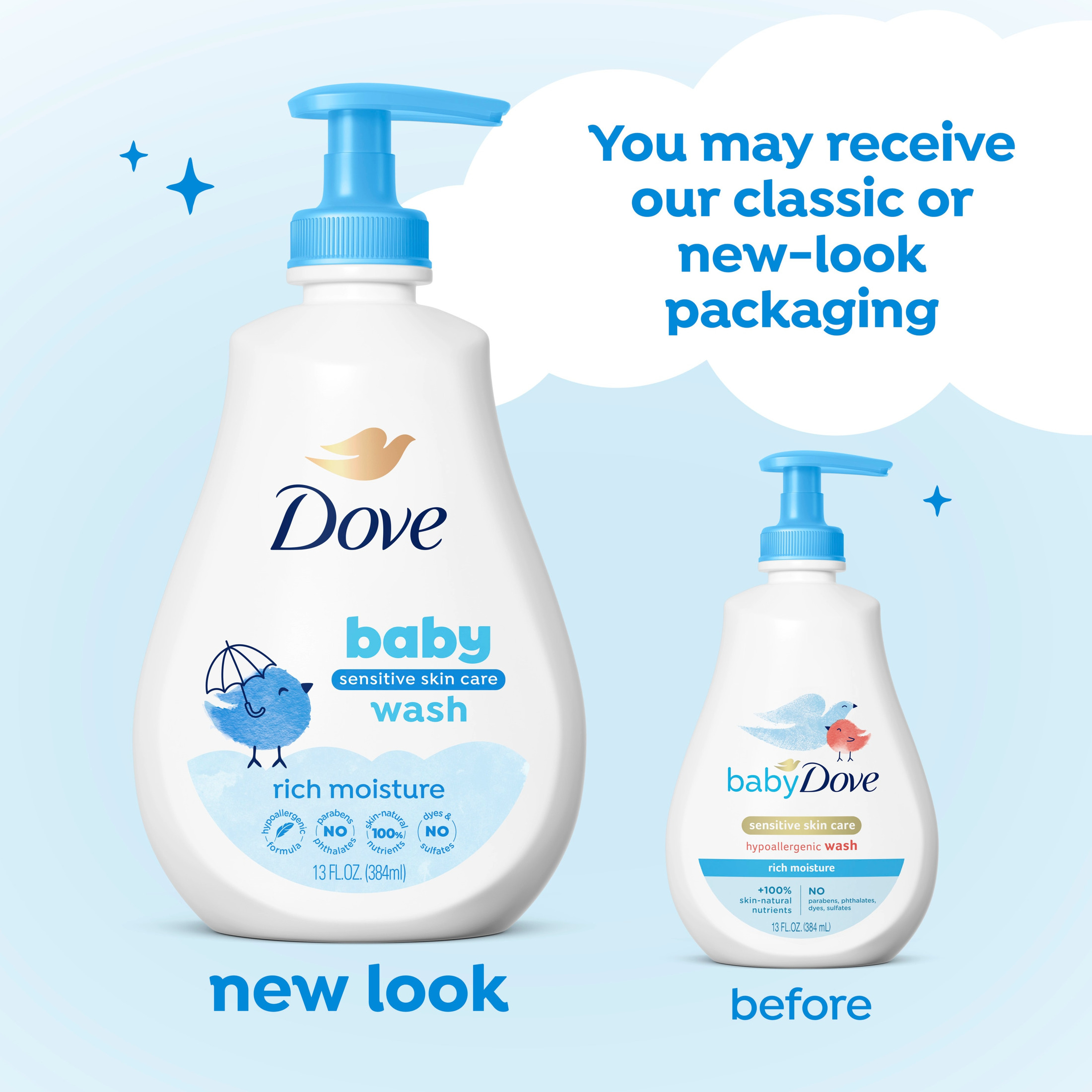 Baby Dove Rich Moisture Baby Wash - 2 Pack, 13 oz photo 4