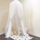 thumbnail image 5 of Muyoka Toldo de cama, dosel de cama para niños, ropa de cama para bebés, cúpula redonda para bebés, niños y adultos, tienda de campaña para juegos de princesas, mosquitera de algodón colgante, decorac Muyoka Hogar, 5 of 7