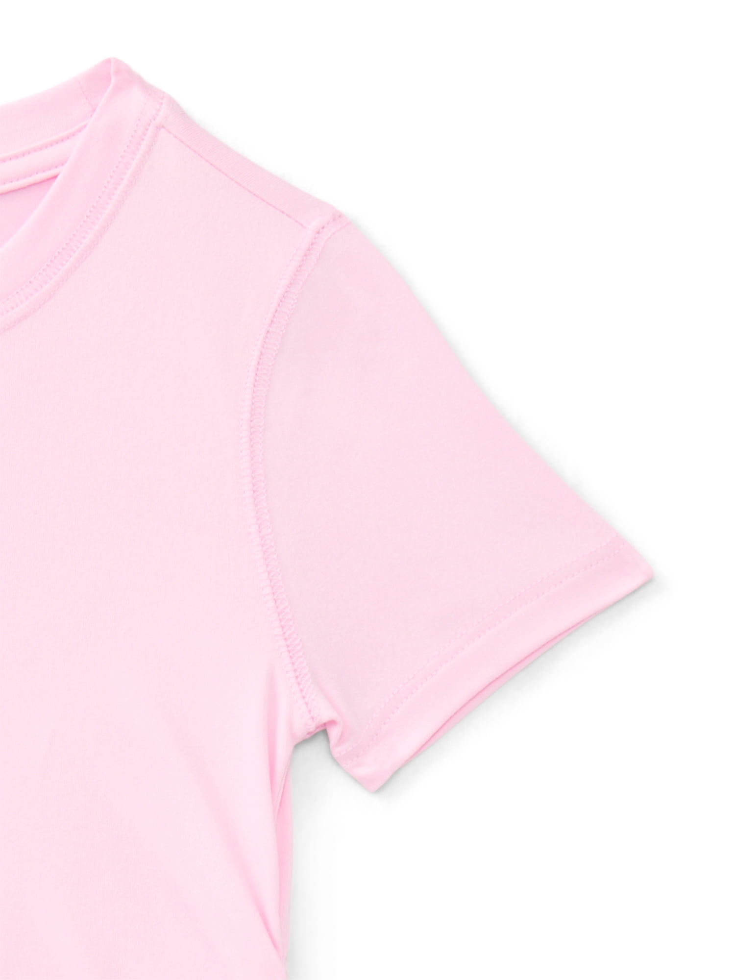 Athletic Works Girls Active Fashion Tee with Short Sleeves, Sizes 4-18 & Plus