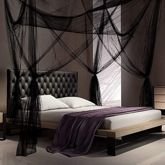 Reed 4 Corners Post Bed Canopy Twin Full Queen King Mosquito Net for