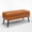 Brown, variant on Modern Faux Leather End of Bed Bench Tufted Storage Ottoman With Solid Wood Legs