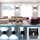 thumbnail image 3 of Aplique de pared interior 10W 2 piezas Impermeable IP65 Ángulo de haz ajustable Aplique de pared moderno Blanco frío 6000K, 3 of 7