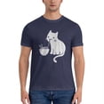 thumbnail image 1 of Camiseta de verano para hombre camisa con cuello redondo estilo informal, 1 of 7