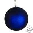 thumbnail image 3 of Vickerman 4.75" Midnight Blue Matte Ball Ornament, 4 per Bag, 3 of 5