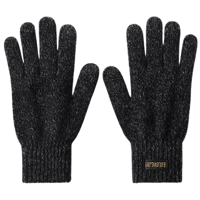Gray Mens Winter Thermal Fleece Lined Touchscreen Gloves For Cold Weather Outdoor Activities X-Large Size 9.06 Inch Length 3.54 Inch Width Gray Color