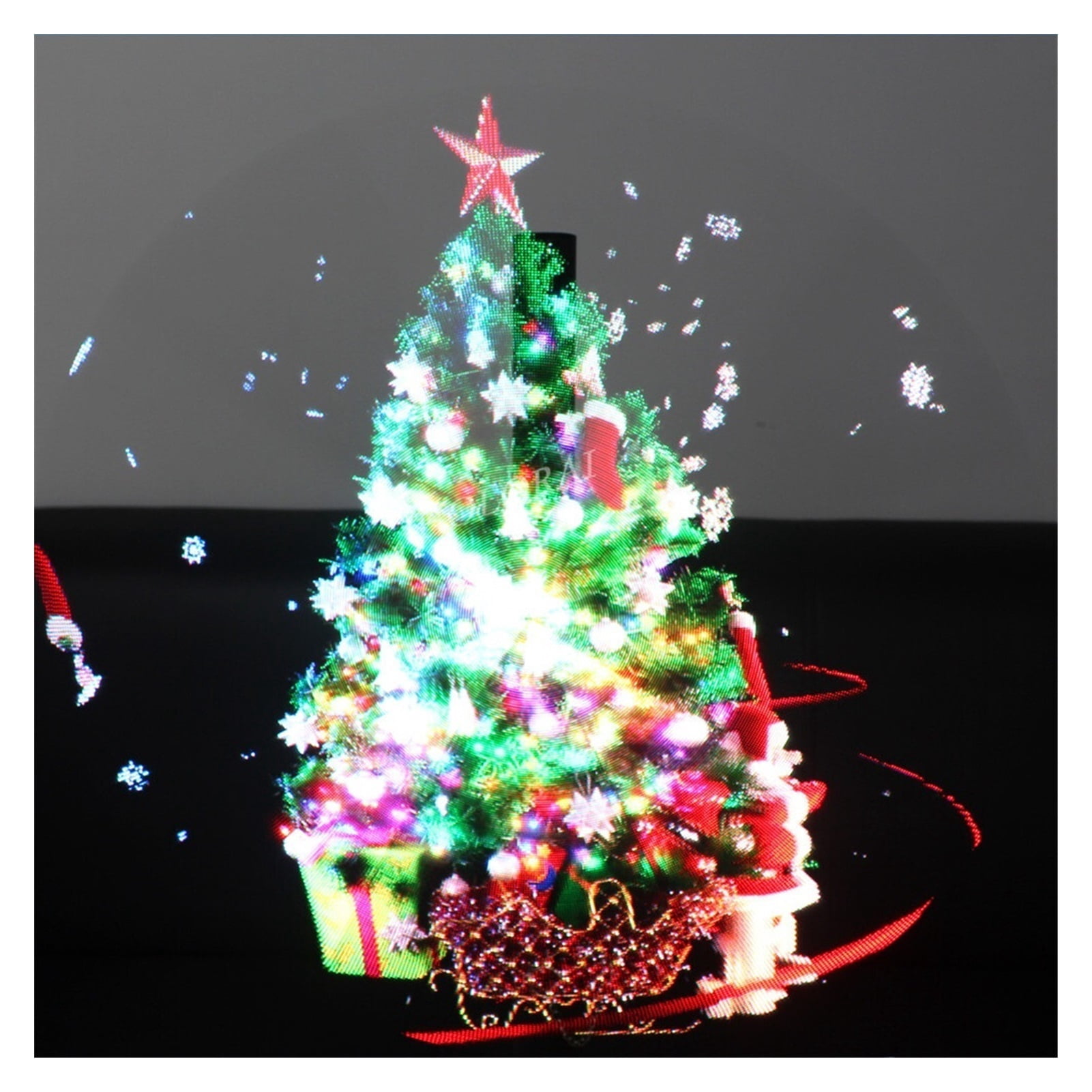 638Leds Wifi 55cm 3D Holographic Projector Light Hologram Player LED Display Fan Advertising Light APP Control Logo ,Holographic Video Projector