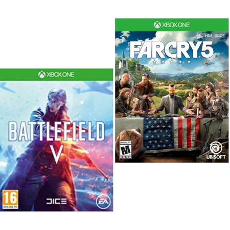 Xbox One Game Far Cry 5 + Battlefield V: Fight and Fire with Other (Best 4 Player Local Xbox One Games)
