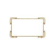 Linon Mia Metal and Mirrored Mid-Century 2 Level Rolling Bar Cart in Gold