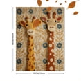 thumbnail image 3 of Giraffe Duo Textured Canvas Wall Art, Modern Animal Print for Living Room Bedroom Nursery Entryway Office Kitchen Home Decor, 3 of 8