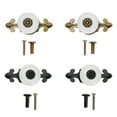 thumbnail image 1 of Poignées de Porte de Tiroir, 4Pcs Armoire Tirer Poignée Céramiques Magnifiquement Armoire Meubles Poignée, 1 of 8