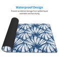 thumbnail image 4 of Bingfone Blue Shells Large Gaming Mouse Pad,Extended Desk Mousepad With Stitched Edges,Non-Slip Base,Water Resist Keyboard Pad For Gamer, Office & Home, 29.5 X 16 In, 4 of 9