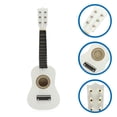 thumbnail image 3 of Mini guitarra acústica de 21 pulgadas, instrumento musical, artesanía de madera para niños principiantes (blanco), 3 of 7