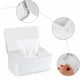 thumbnail image 3 of Caja de pañuelos húmedos, caja de toallitas blancas, dispensador de toallitas húmedas, caja de almacenamiento de toallitas húmedas a prueba de polvo con tapa para, 3 of 5