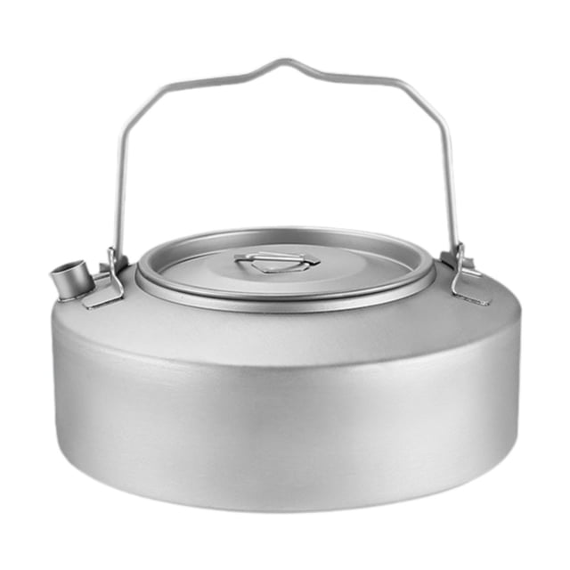 Camping Kettle Titanium Kettle with Many para café liviano abierto 1000 ml