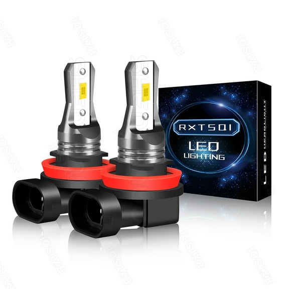 2Pcs H8/H11 LED Fog Light Bulbs 6000LM 6000K White Car Driving Running Lamp LED Light 12V Car Replacement Lights,x3