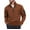 Coffee, variant on asjyhkr Golf Sweatshirts for Men Textured Quarter -Zip Casual Biker Fall Winter Warm Stand Collar Classic Pullover(X-Large,White)