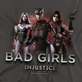 thumbnail image 2 of Injustice Gods Among Us T-Shirt Bad Girls Unisex Graphic Tee For Men & Women Charcoal, 2 of 7