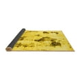 thumbnail image 2 of Ahgly Company Indoor Rectangle Abstract Yellow Modern Area Rugs, 7' x 9', 2 of 4