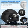 thumbnail image 3 of Casco de bicicleta NTGBV con luz trasera recargable por USB, CPSC ASTM, 3 of 6