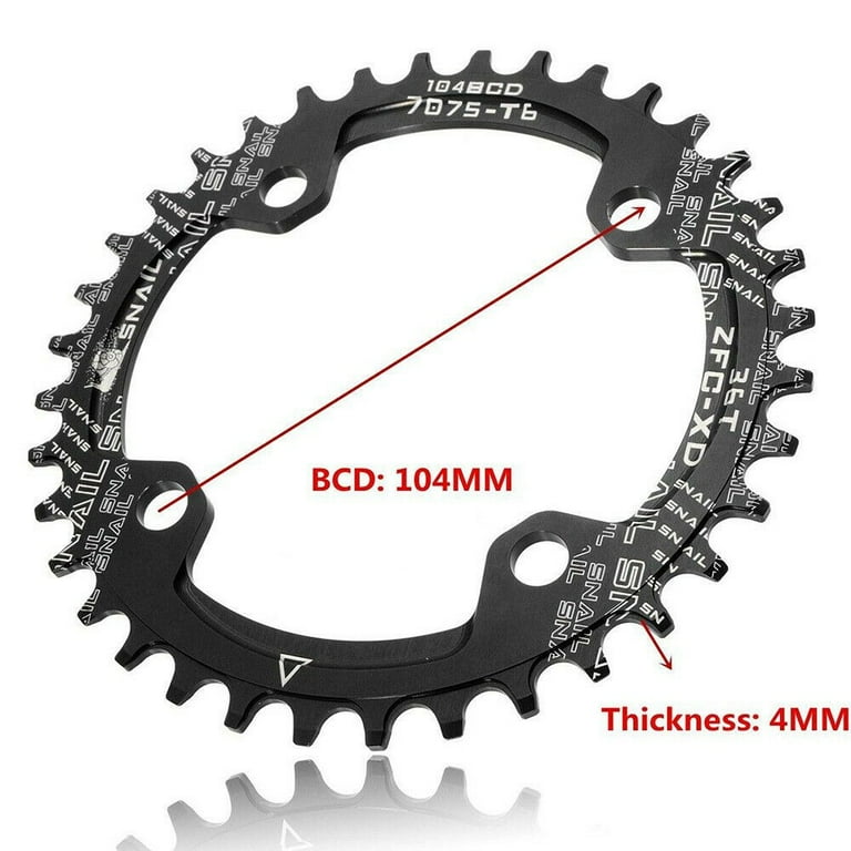 SNAIL 104bcd 32T 34T 36T 38T 40T 42T MTB Bike Chainring Narrow