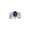 Amethyst, variant on Rings for Women Sterling Silver Ring Classic 9X7MM Oval Gemstone & Diamonds November Citrine Jewelry Size 11