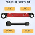 thumbnail image 7 of Plumbing Tools, Useful Angle Wrench Set, Plumbers Wrench Angle Stop Wrench Set Makes Plumbing Jobs Easier, 7 of 7