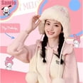 thumbnail image 2 of Sanrio-gorro de dibujos animados de Hello Kitty, pomppurin, Cinnamoroll, My Melody, Kawaii, estudiante de invierno, lindo, nuevo, gorro de felpa de punto, Anime LIUWENJING unisex, 2 of 2