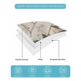 thumbnail image 5 of Quilts Twin Size Bedding Set, Spring Floral Lightweight Quilted Comforter, White Magnolia Flowers Barn Door Farmhouse Beige Soft Bedspread Coverlet with Pillow Covers for All Season, 68" x 86", 5 of 7