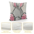 thumbnail image 4 of Qinduosi Easter Bunny Pillow Covers Reversible, Guess What Bunny B*tt, Easter Bunny Home Decor, Bunny Gifts, 4 of 5