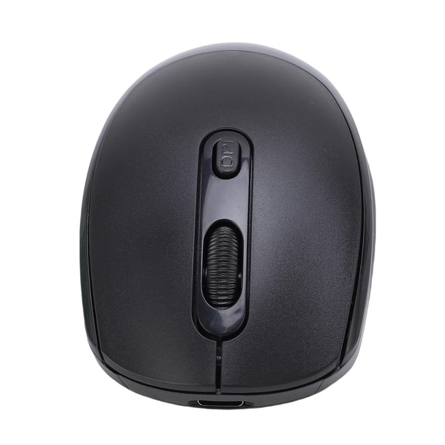 Ratón Inalámbrico, Mouse De Juegos Silencioso Recargable Con Conexión De Modo Dual 2.4G Y , 3 Niveles Ajustables DPI 800 1200 1600dpi, Para El Aula De Estudio De La Biblioteca