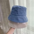 thumbnail image 4 of Travelwant Corduroy Reversible Bucket Hat Unisex Cotton Twill Canvas Sun Fishing Hat, 4 of 7